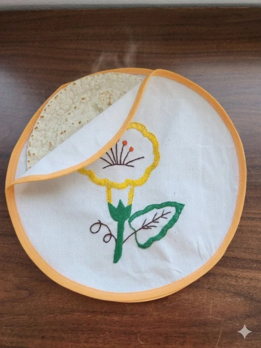 Handmade Embroidered Cloth Tortilla Warmer 11